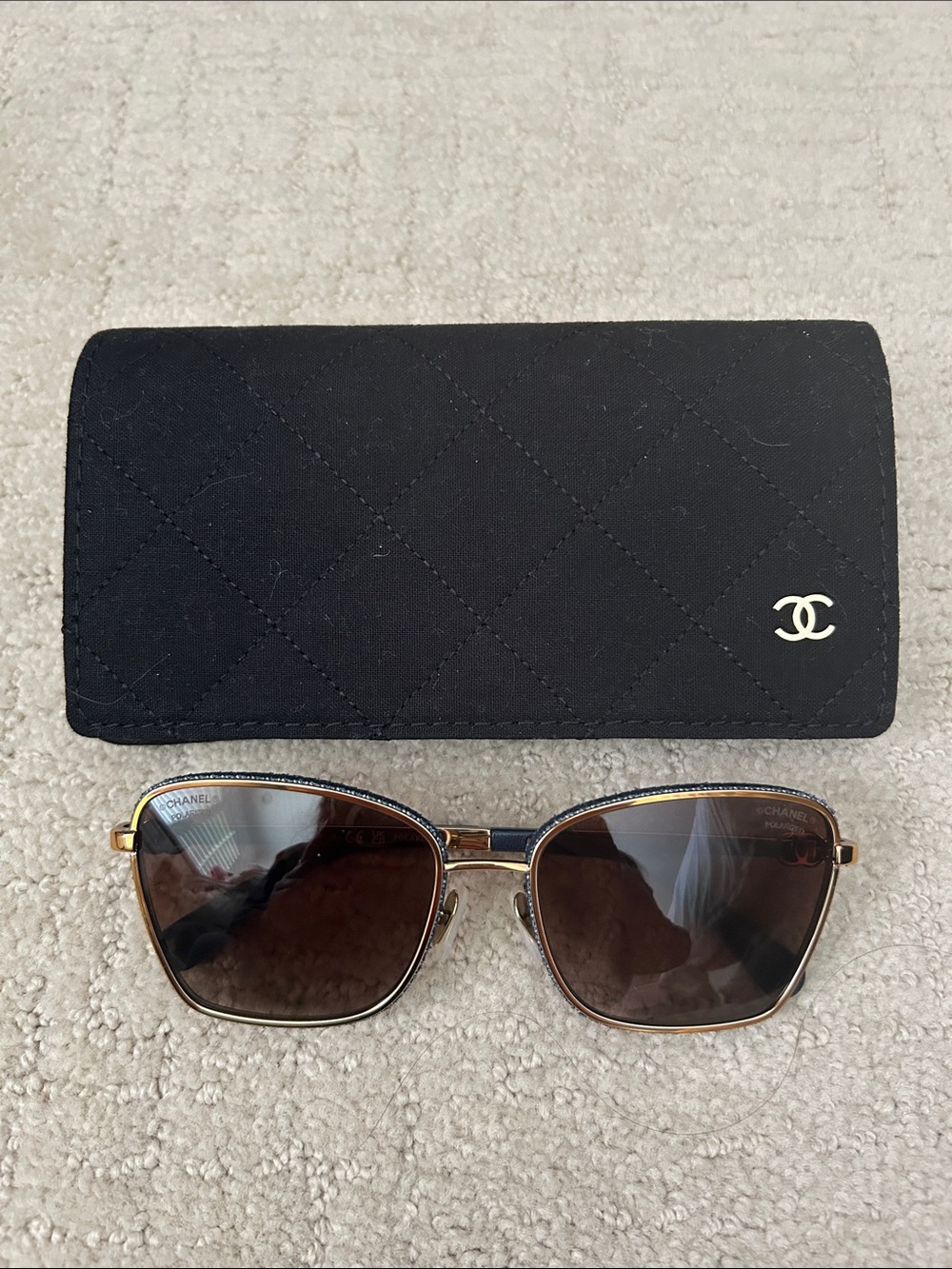 Chanel Polarized Denim Sunglasses